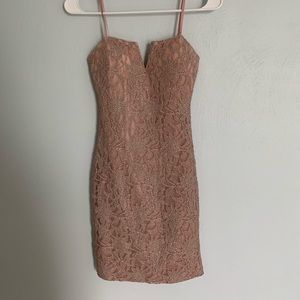 Jodi Kristopher Strapless Bodycon Mini Dress